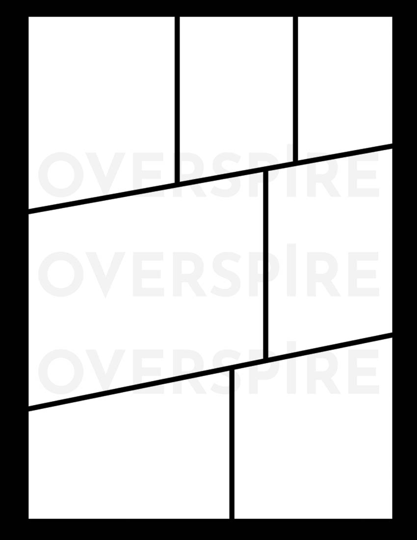 diagonal blank comic