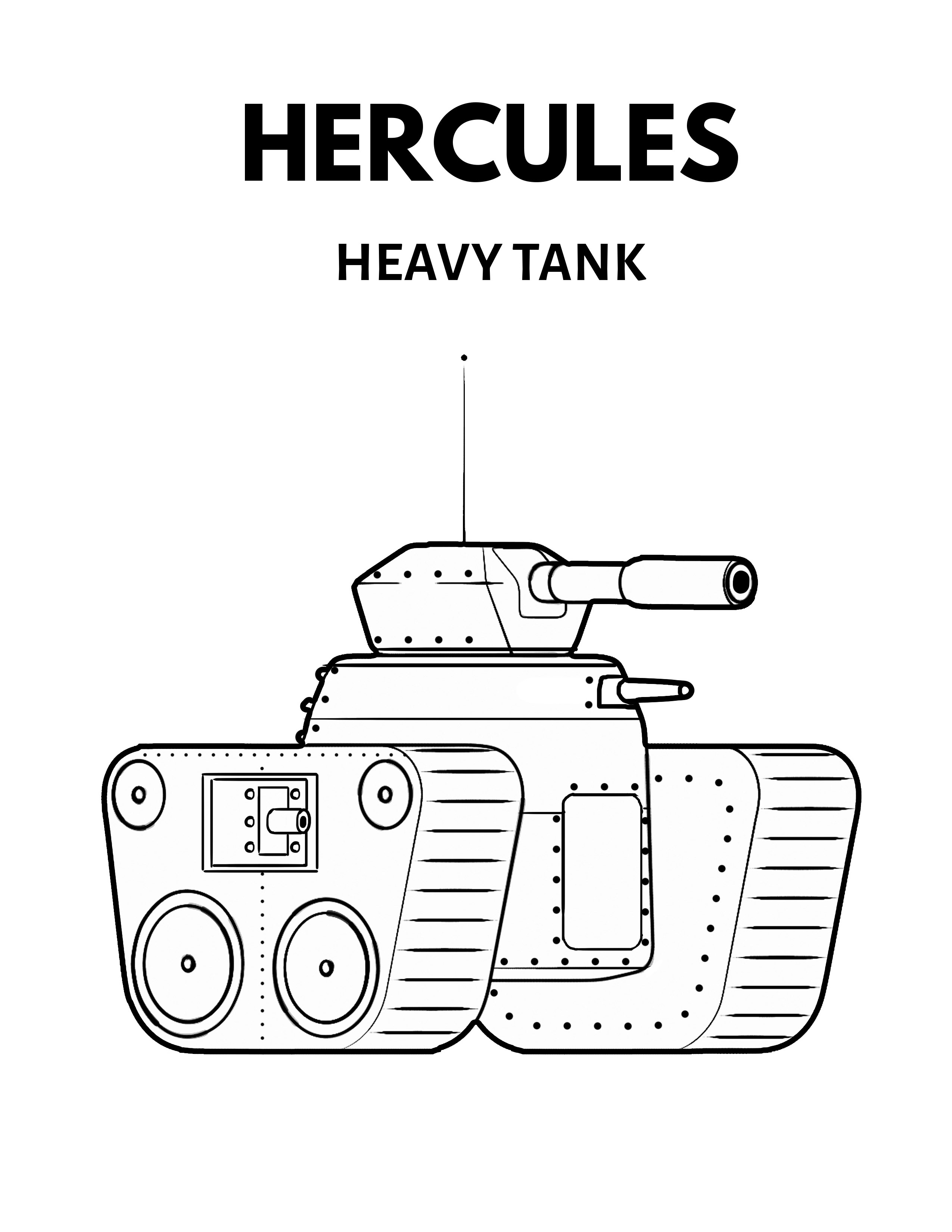 hercules tank coloring